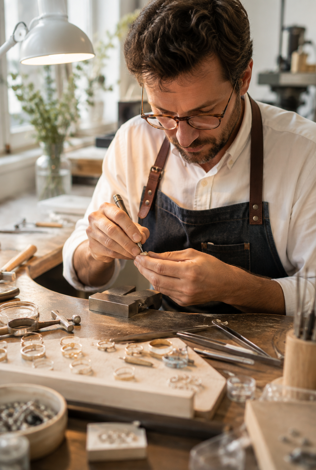 Les secrets de fabrication — l'atelier d'un joaillier